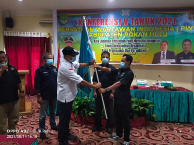 Amin Syukri Pimpin PWI Rohul Masa Bakti 2021-2024